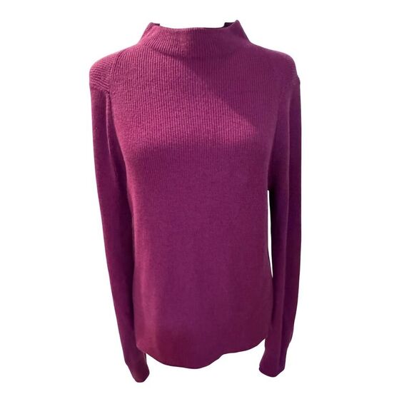 EUC Lululemon Women's Mock Turtleneck Pullover Sweater Magenta Size M - Picture 1 of 4